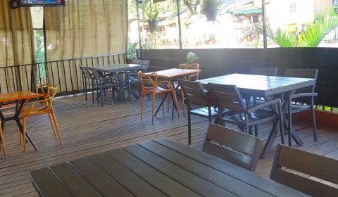 cafe reze terrace spacious environment